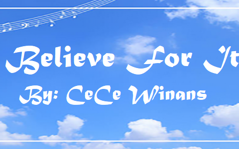 Believe For It